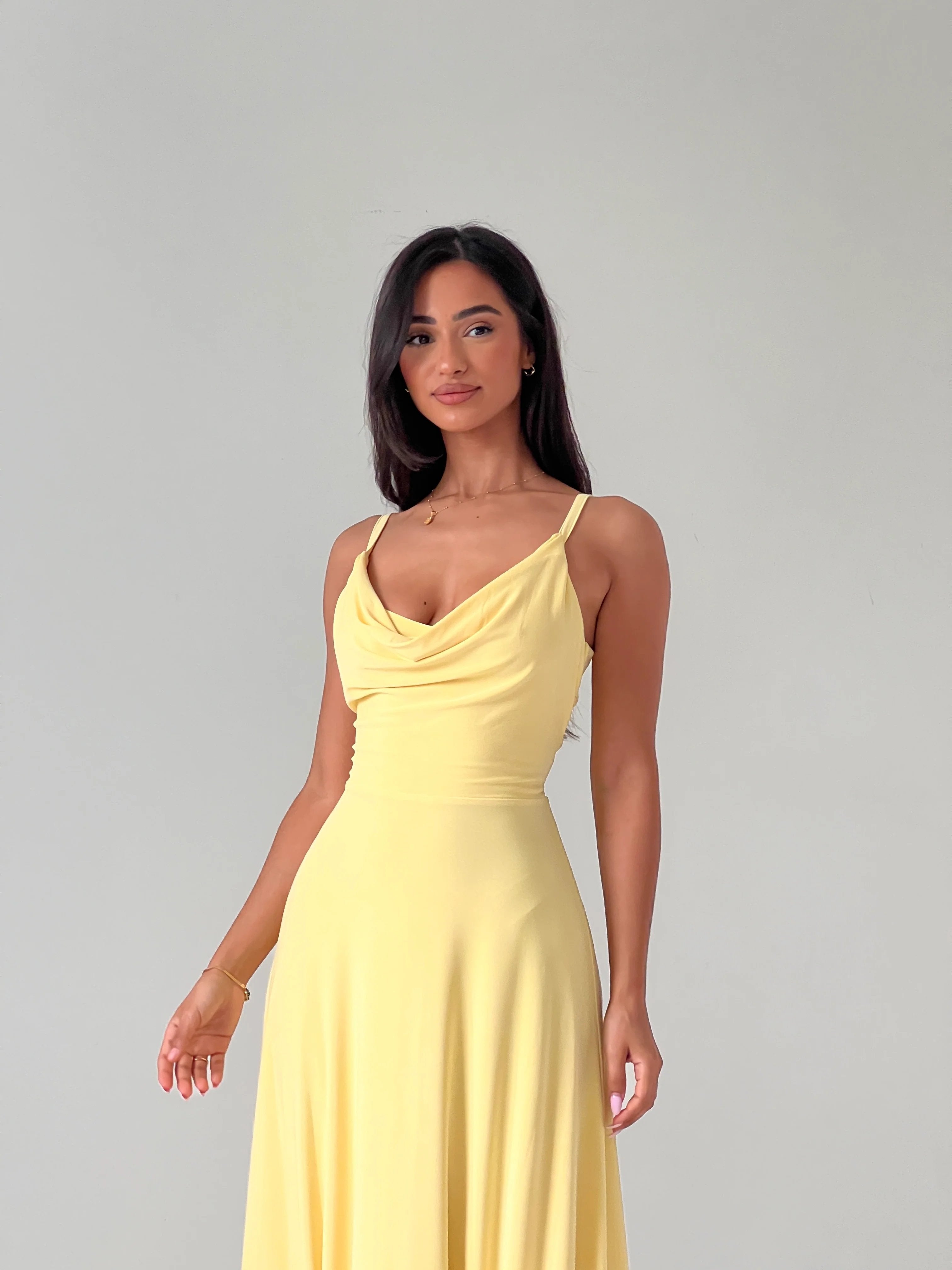 Damen Wendekleid Richelle | Drapierter Ausschnitt & Korsett-Schnürung | Blickdicht & Pflegeleicht