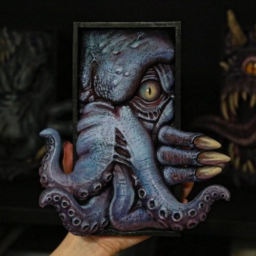 Bücherregaldekoration | Fantasy-Horror Werwolf | Bücherregaleinsatz & Blickfang