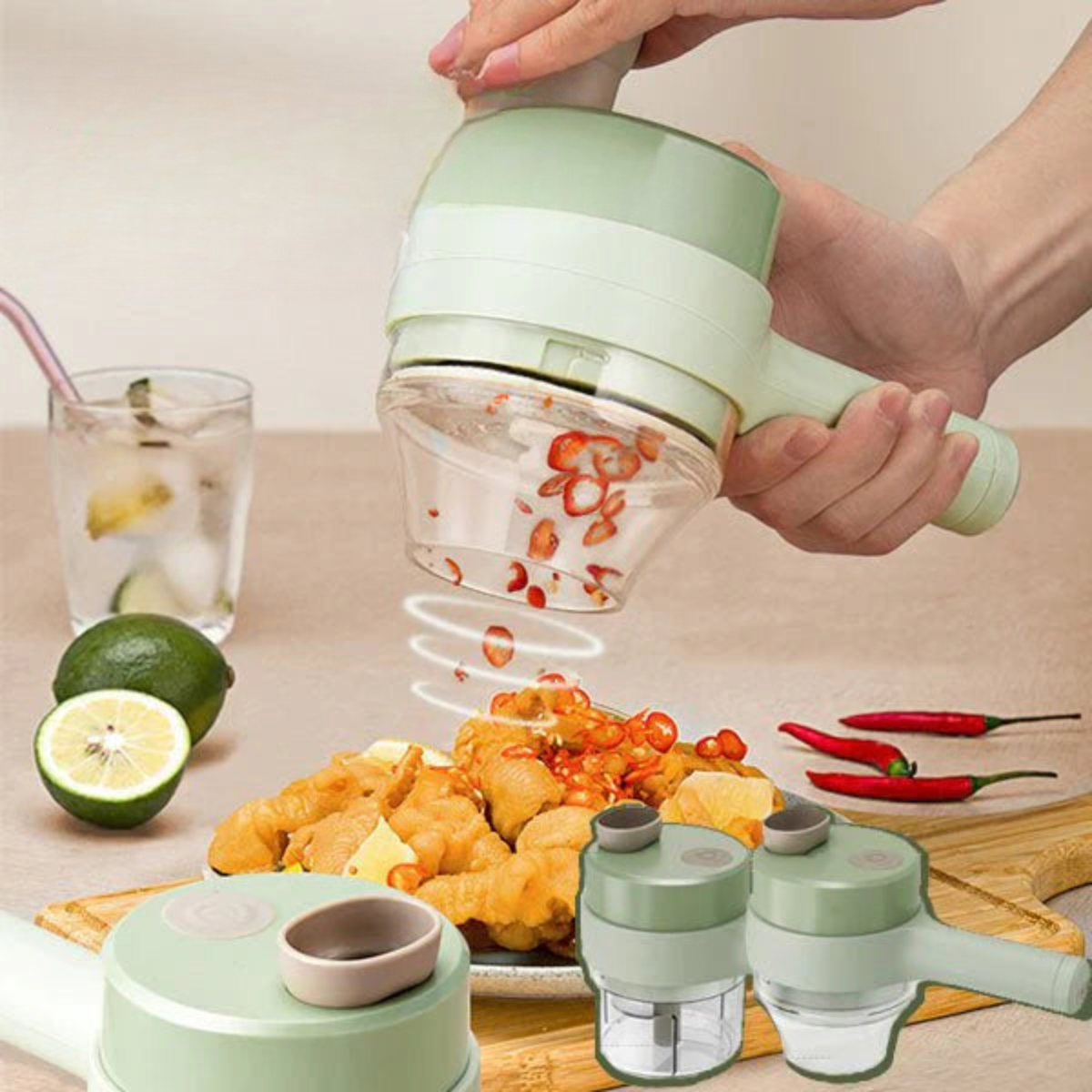 SchnellerSchnitt™ Müheloses Lebensmittelfräsung
