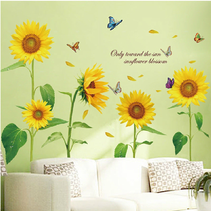 Blume Wanddekoration | Kreatives 3D-Wanddesign | Selbstklebend & Wiederverwendbar | PVC