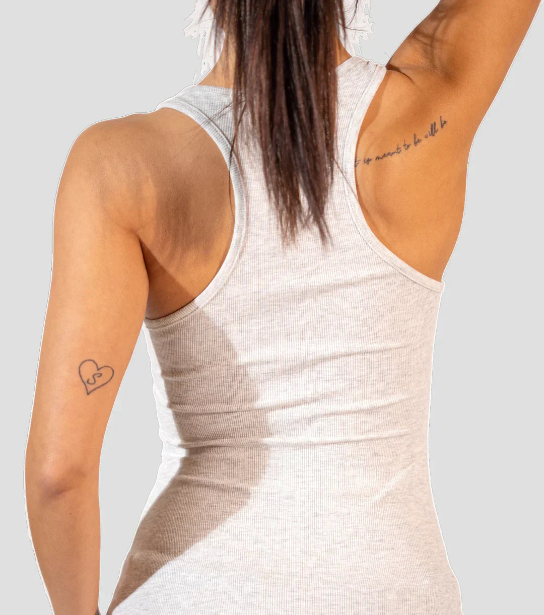 Damen Bandeau Top | Schulterfrei | Geripptes Baumwoll-Design | Figurbetont & Atmungsaktiv