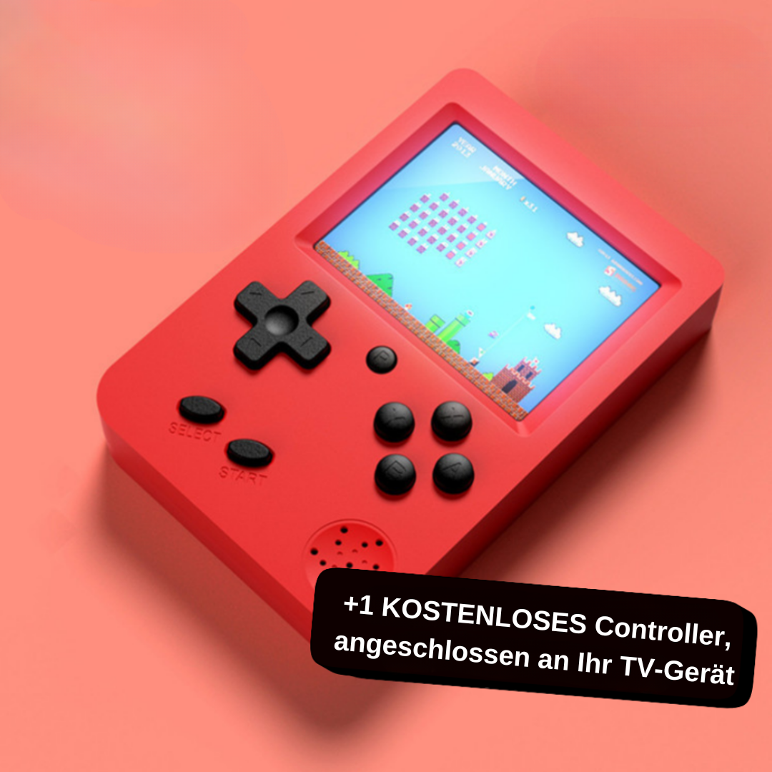 Retro Handgerät Spielkonsole | Klassische Arcade-Spiele | Tragbar & Kinderfreundlich