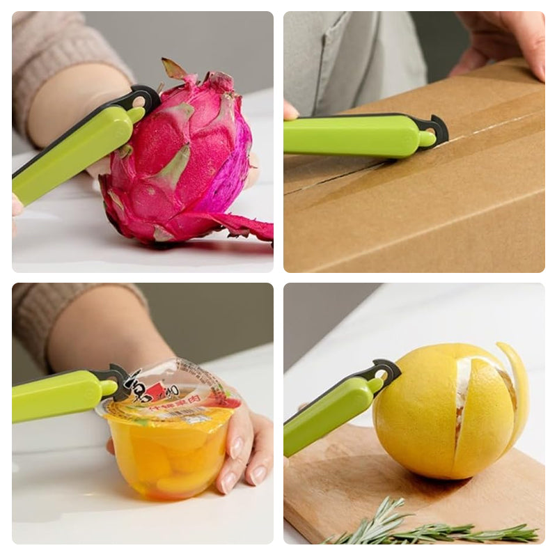 Fruchtschäler | Edelstahl & PP | Schnell & Präzise | Für Orangen & Zitrusfrüchte