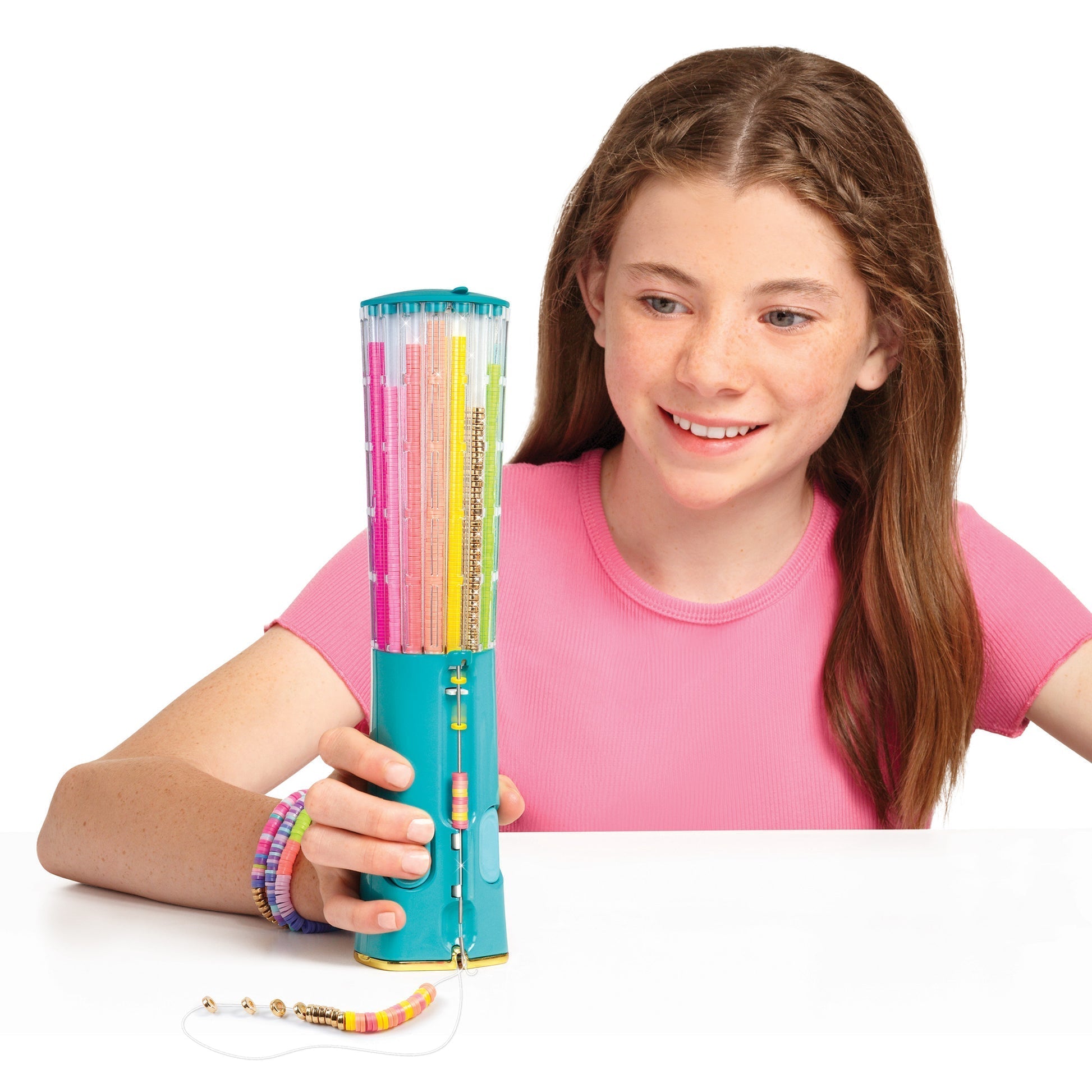 Armband Bastelset Kinder | 2000+ Perlen & 16 Farben | Kreatives DIY Schmuckset ab 8 Jahren