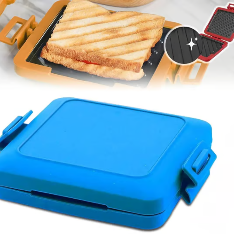 Mikrowellen Sandwich-Maker | Knusprige Toasts in Minuten | Antihaft & Spülmaschinenfest | 260°C Heatwave Technologie