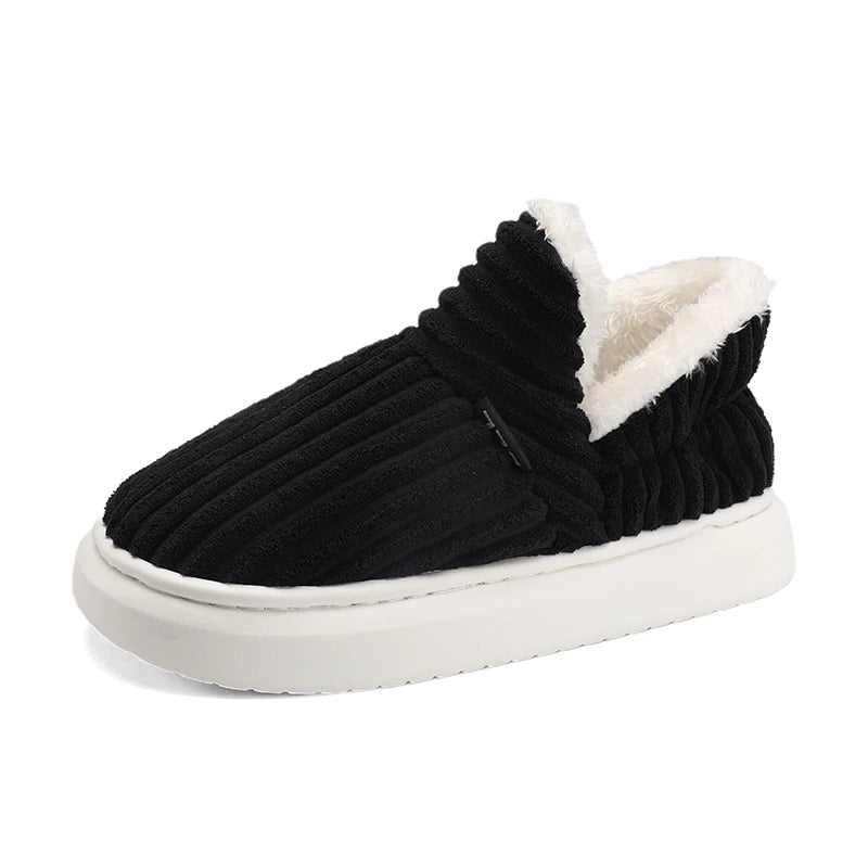Damen Slipper | Orthopädische Unterstützung | Flauschige Cozy Sohle | Weiche Velours-Optik