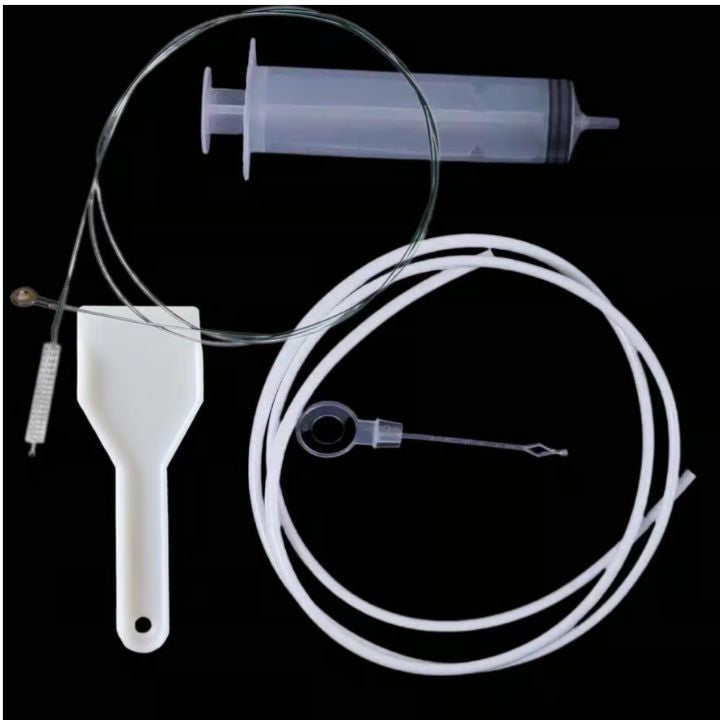 Reinigungsset Kühlschrank & Abfluss | Flexible Bürste & Sprühflasche | Hygienische Tiefenreinigung