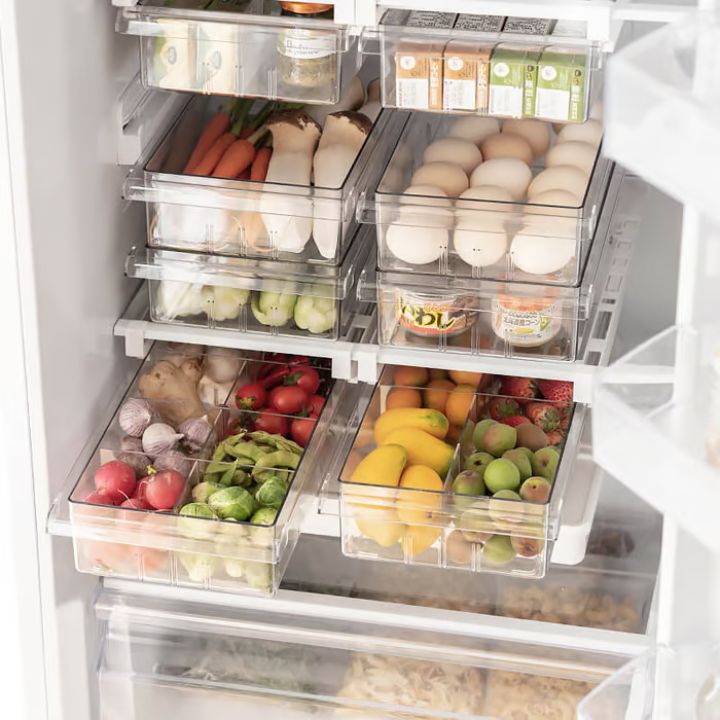 Kühlschrank-Organizer FrischerStapel | Verstellbar & BPA-frei | Mehr Stauraum & Übersicht | 30,5×20×9,5 cm
