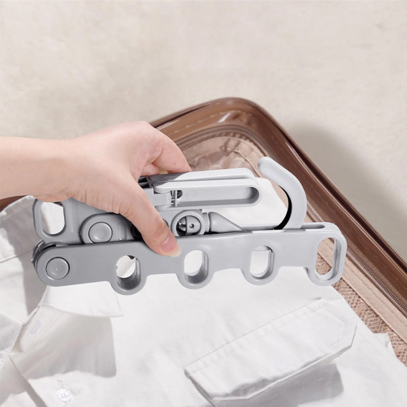 Kleiderhaken FoldiHooks 3er-Set | Platzsparend & Drehbar | Faltbarer BügelClip aus Polypropylen