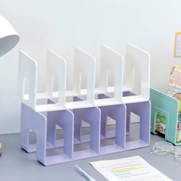 Kompakt Bücherorganizer mit 4 Fächern