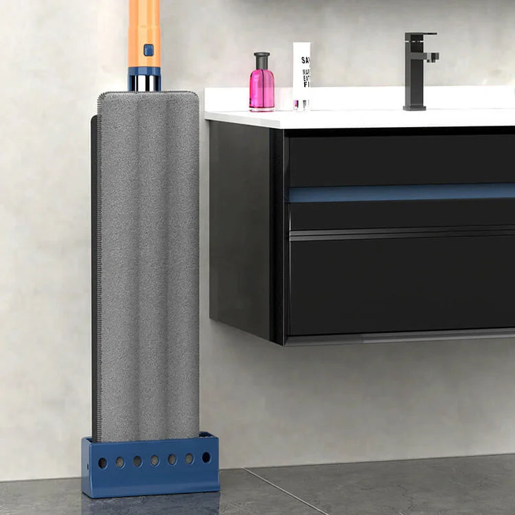 Selbstreinigender Flachwischer mit 360°-Rotationskopf und langem Griff