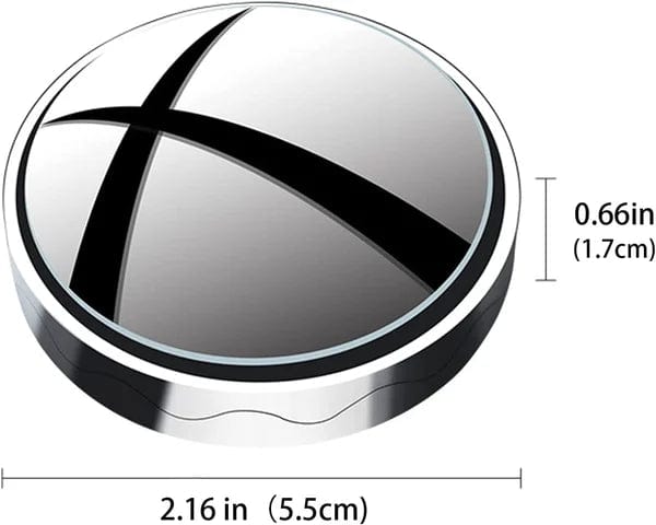 Riloer Toter-Winkel-Spiegel 2er Set - 360° Verstellbar Für Auto & LKW In Silber