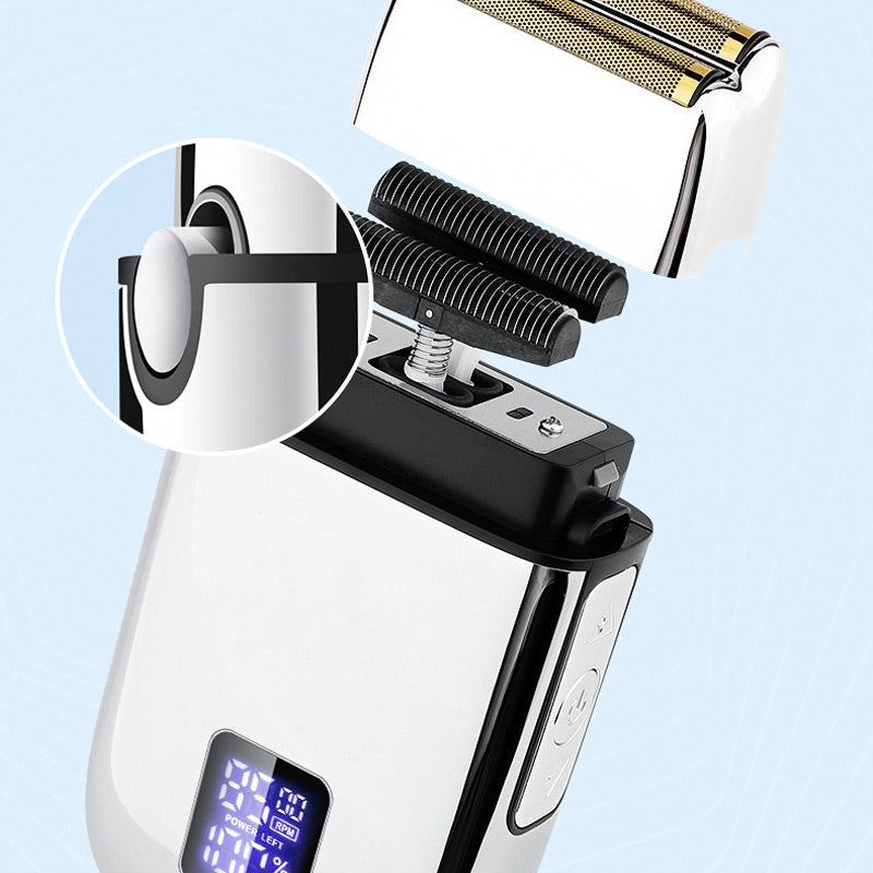 LCD Haartrimmer | Präzisions-Haarschneider | Kabellos mit Digitalanzeige & Langzeitakku