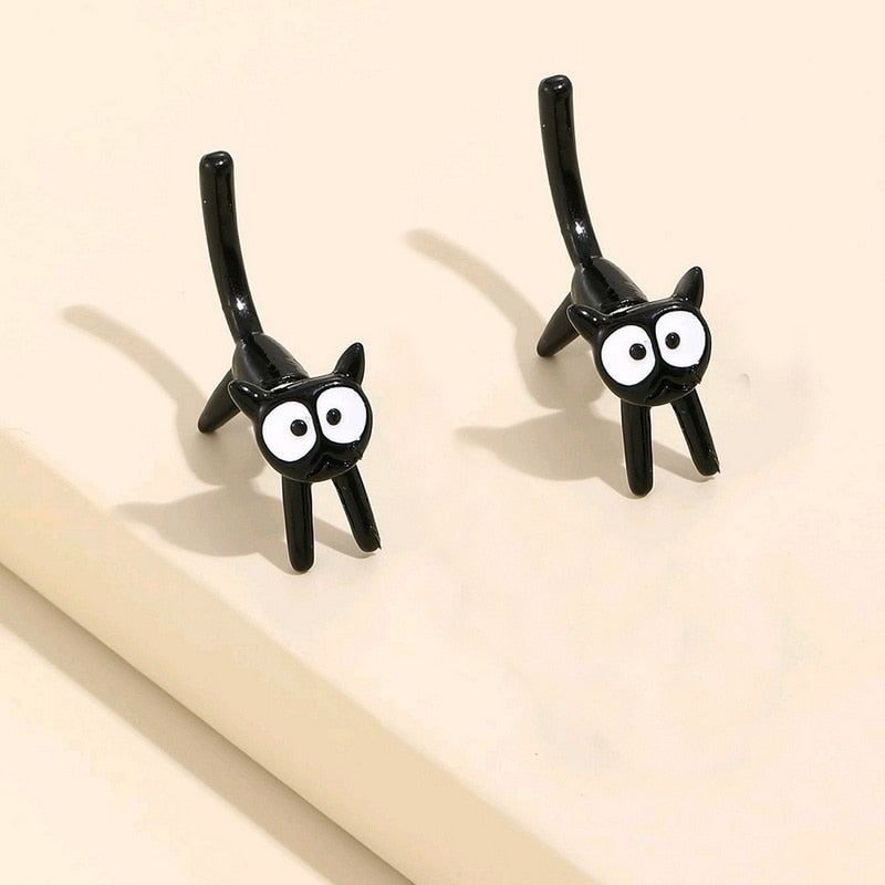 Damen Ohrringe Katze | Verspieltes Design | Zinklegierung