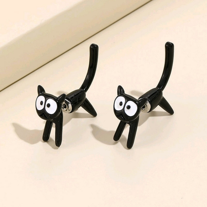 Damen Ohrringe Katze | Verspieltes Design | Zinklegierung