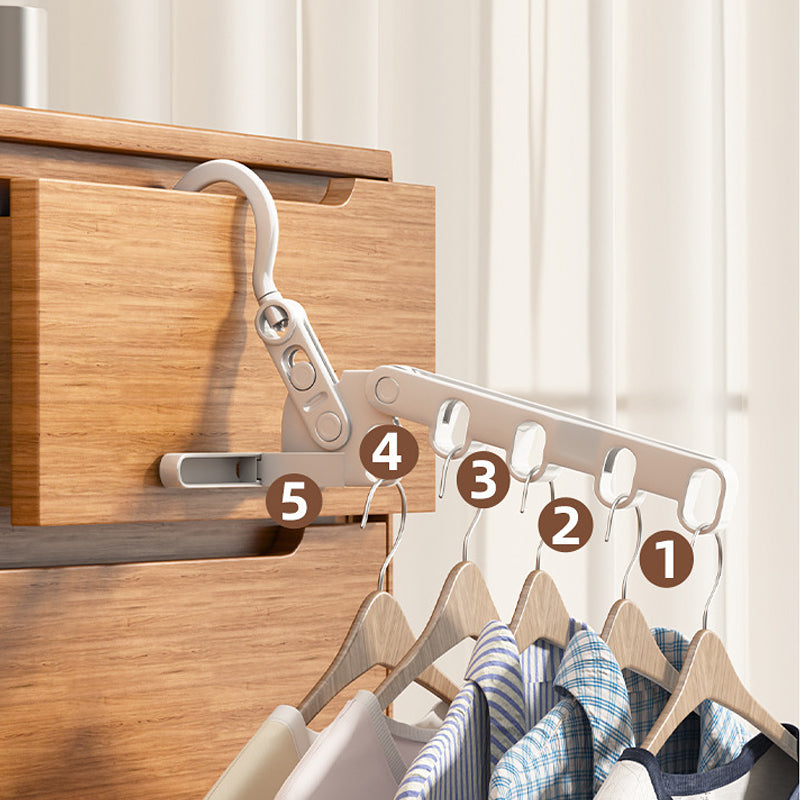 Kleiderhaken FoldiHooks 3er-Set | Platzsparend & Drehbar | Faltbarer BügelClip aus Polypropylen