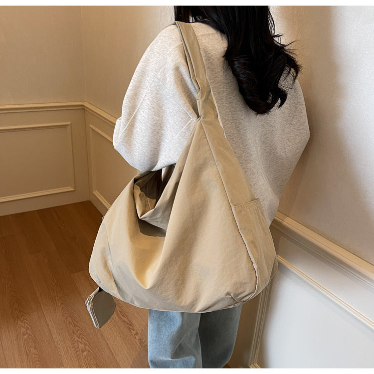 Damen Umhängetasche | Große Umhängetasche mit Außentasche | Lässig & Modisch | Hobo Tasche