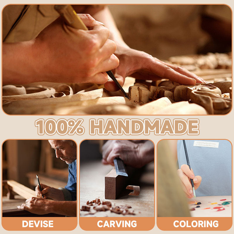 Specht-Türklingel | Handgefertigte Holzklingel | Nostalgisches Design | Für Haustür & Kinderzimmer