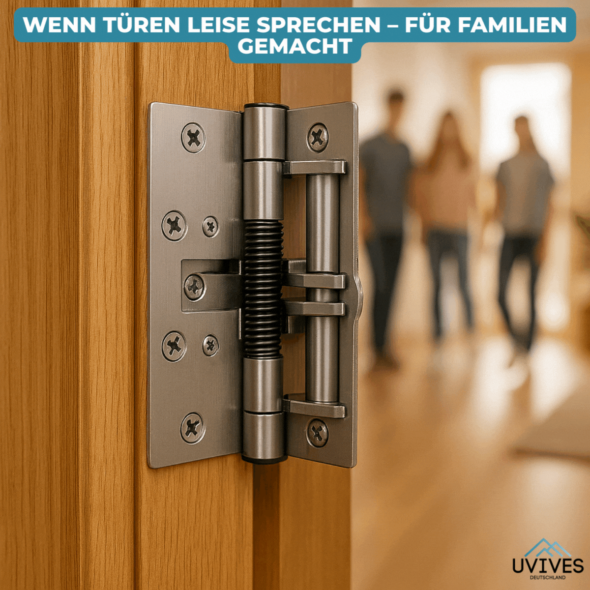 Automatische Türscharnier-Feder | Sanftes Türschließen | Metall | 10 × 6,5 × 2,6 cm