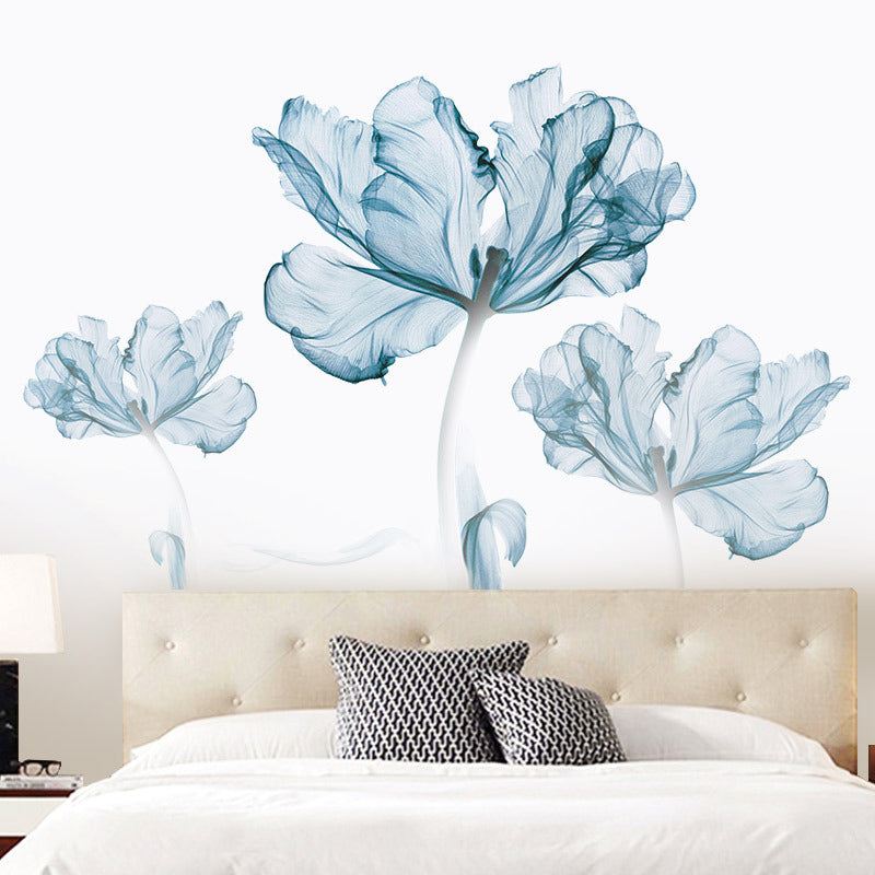 Blume Wanddekoration | Kreatives 3D-Wanddesign | Selbstklebend & Wiederverwendbar | PVC