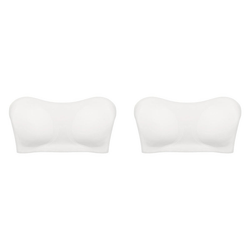 Damen trägerloser BH | Grip-Sure Seitenverschluss | Nahtlos & rutschfest | Herausnehmbare Pads
