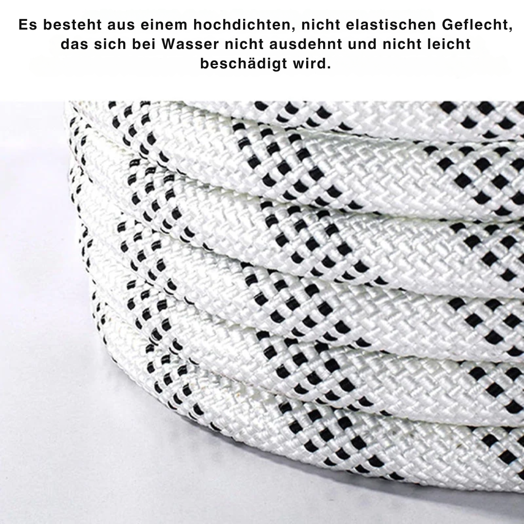 Abschleppseil SafePull | Dehnbar & Langlebig | 3000 kg Zugkraft | Nylon mit Stahlhaken