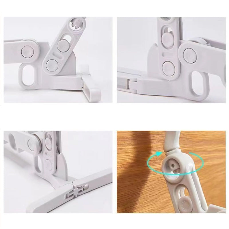 Kleiderhaken FoldiHooks 3er-Set | Platzsparend & Drehbar | Faltbarer BügelClip aus Polypropylen