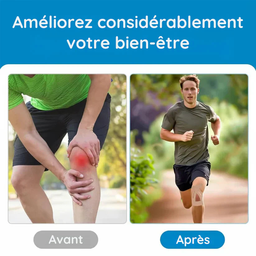 Kinesiology Knie Tape | Vorgeschnitten & Elastisch | Baumwolle, Atmungsaktiv & Wasserfest