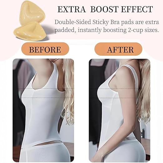 Damen Push-Up BH Pads | Unsichtbare Lift Einlagen | Selbstklebend & Wiederverwendbar