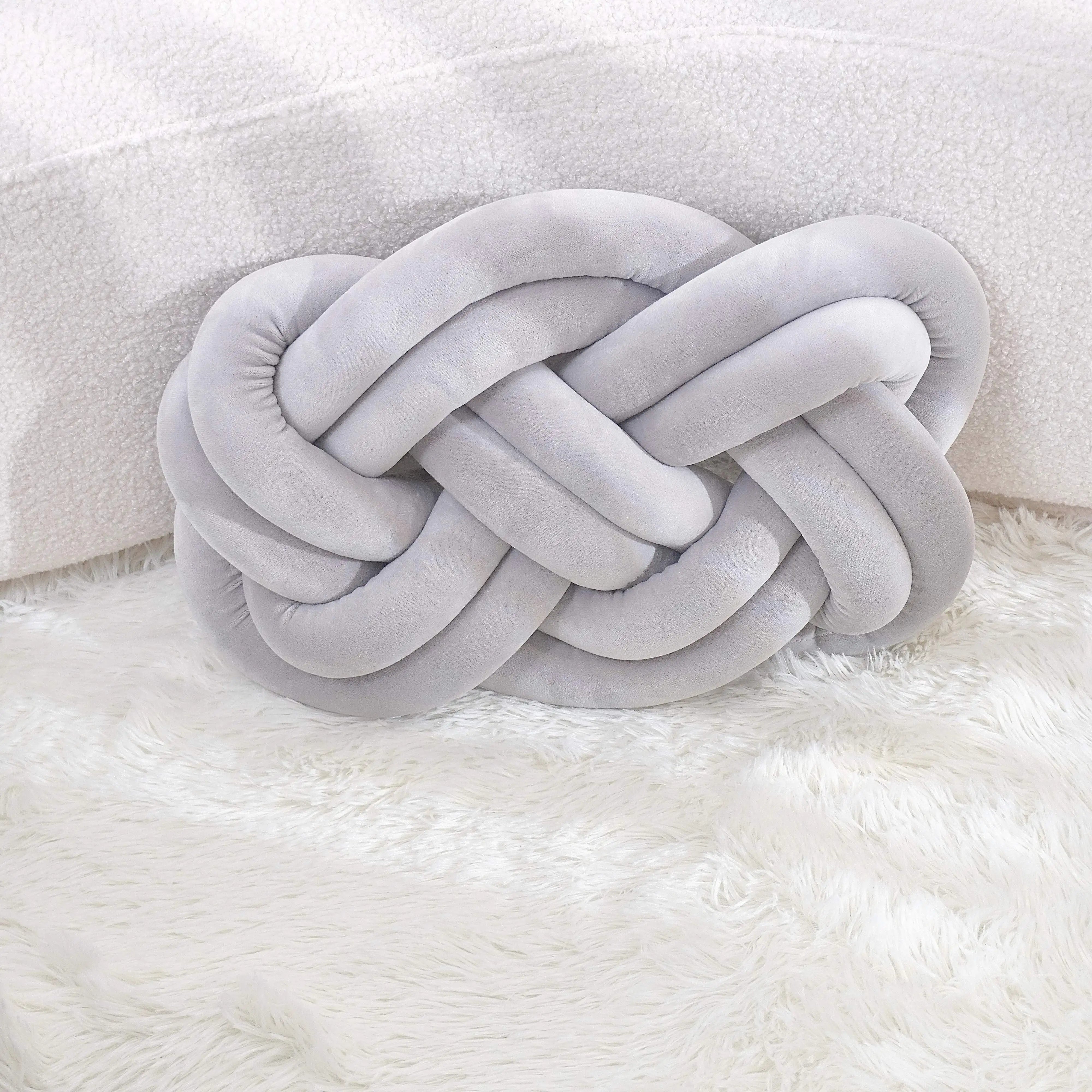 Dekokissen mit Knotenmuster | Geometrisches Design | Waschbar & Weich