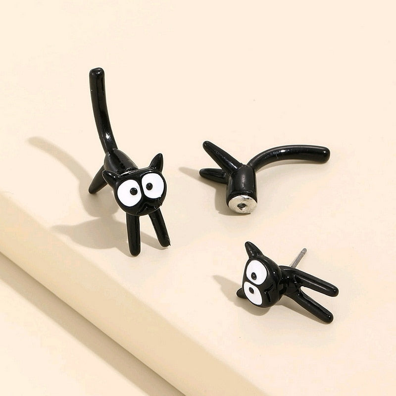 Damen Ohrringe Katze | Verspieltes Design | Zinklegierung