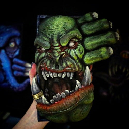 Bücherregaldekoration | Fantasy-Horror Werwolf | Bücherregaleinsatz & Blickfang