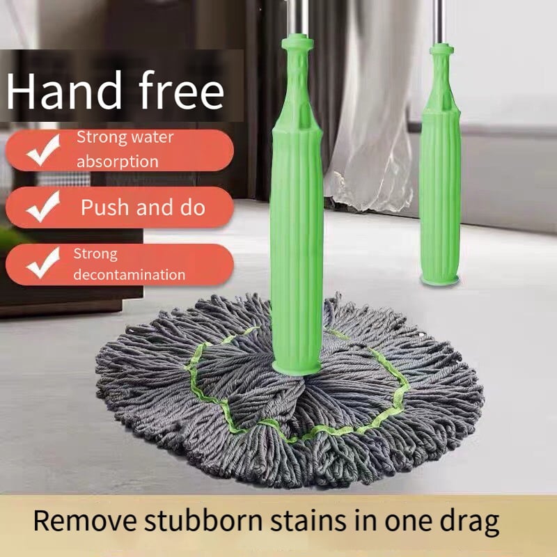 2-in-1 Bodenmopp selbstwringend | Mikrofaser Moppkopf | 360° flexibel & platzsparend | Dehydrierender Mopp