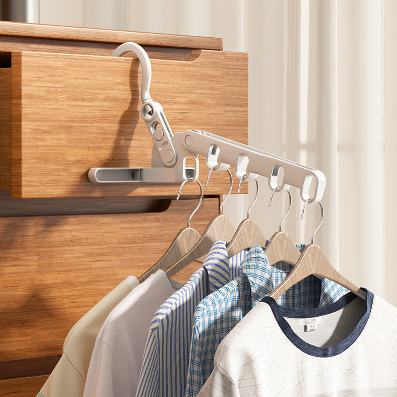 Kleiderhaken FoldiHooks 3er-Set | Platzsparend & Drehbar | Faltbarer BügelClip aus Polypropylen