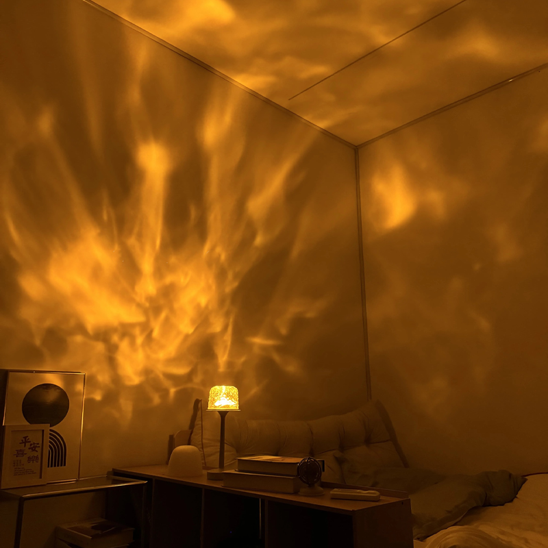 Stimmungslicht Lampe | 16 Farben | Fernbedienung & Drehender Lichteffekt