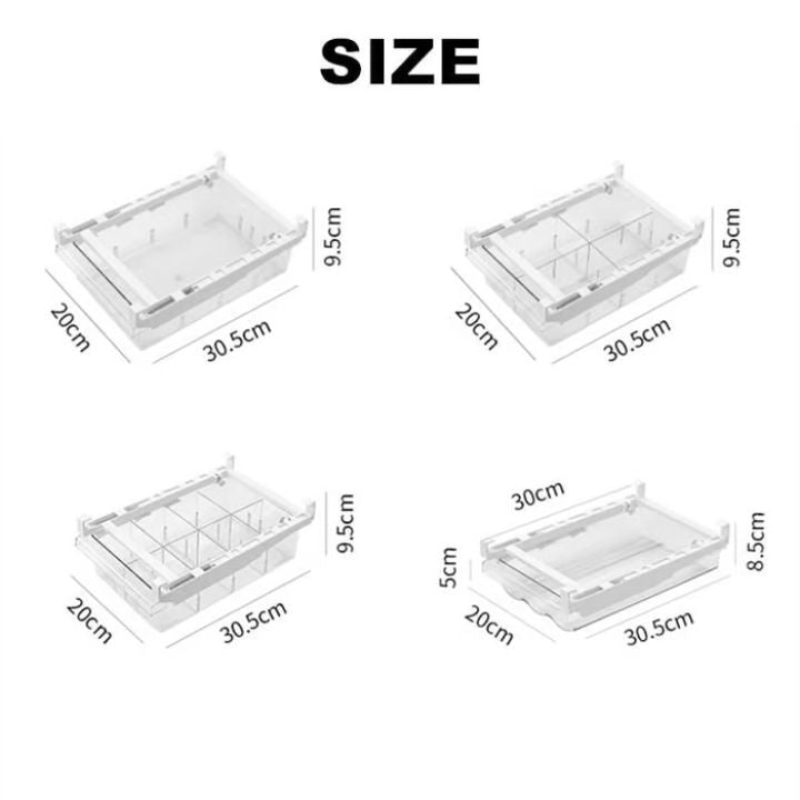 Kühlschrank-Organizer FrischerStapel | Verstellbar & BPA-frei | Mehr Stauraum & Übersicht | 30,5×20×9,5 cm