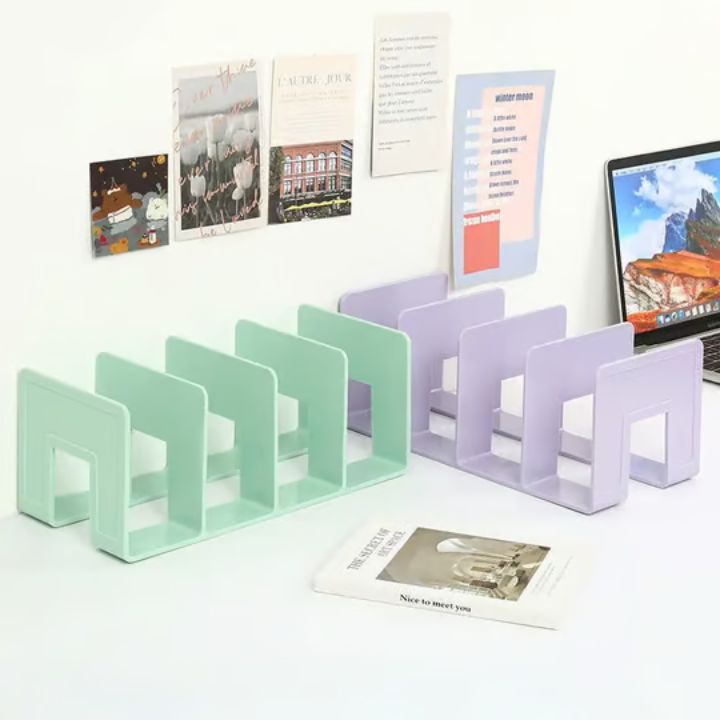 Kompakt Bücherorganizer mit 4 Fächern