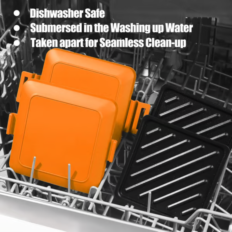 Mikrowellen Sandwich-Maker | Knusprige Toasts in Minuten | Antihaft & Spülmaschinenfest | 260°C Heatwave Technologie