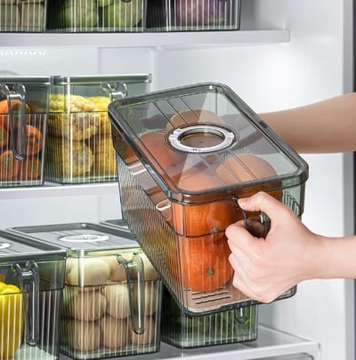 Aufbewahrungsbox mit Deckel | 1000 ml | Stapelbar & BPA-frei | Mit Sichtfenster