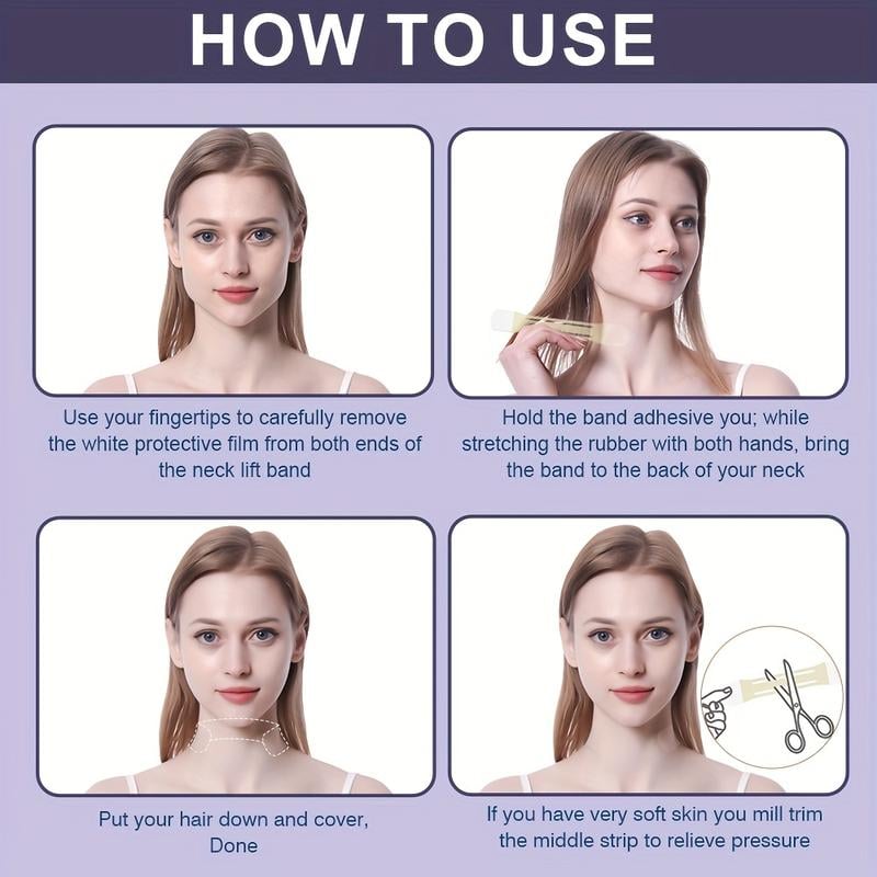 Hals- & Gesichtslifting Tape | Sofortiger Straffungseffekt | Unsichtbar & Hautfreundlich