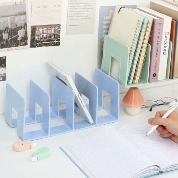 Kompakt Bücherorganizer mit 4 Fächern
