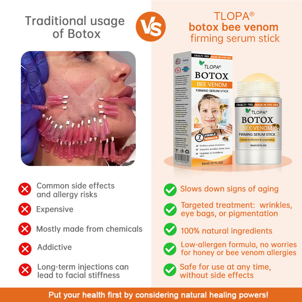 1+1 Gratis | Anti-Aging Serum Stick mit Bienengift | Strafft Haut & Reduziert Falten | Hyaluron & Peptide | Für Gesicht & Körper