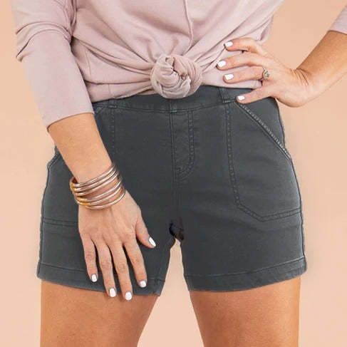 Damen Shorts | Hoher Tragekomfort | Figurformender Schnitt | Weiches Twill-Gewebe