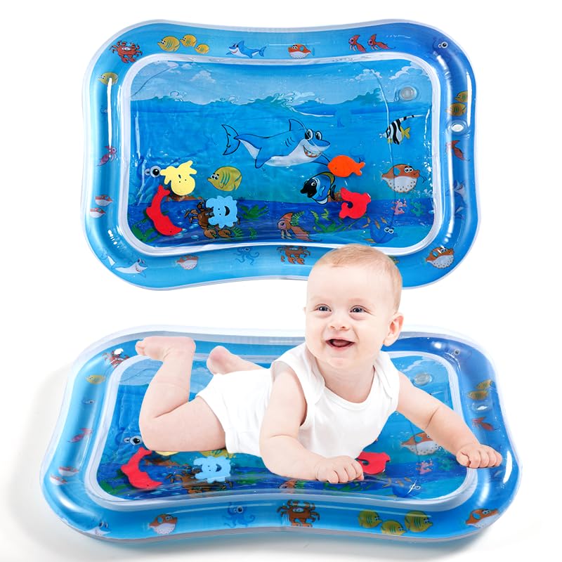 1+1 Gratis | Baby Wassermatte | Interaktive Bauchlage | Förderung Motorik & Sinne