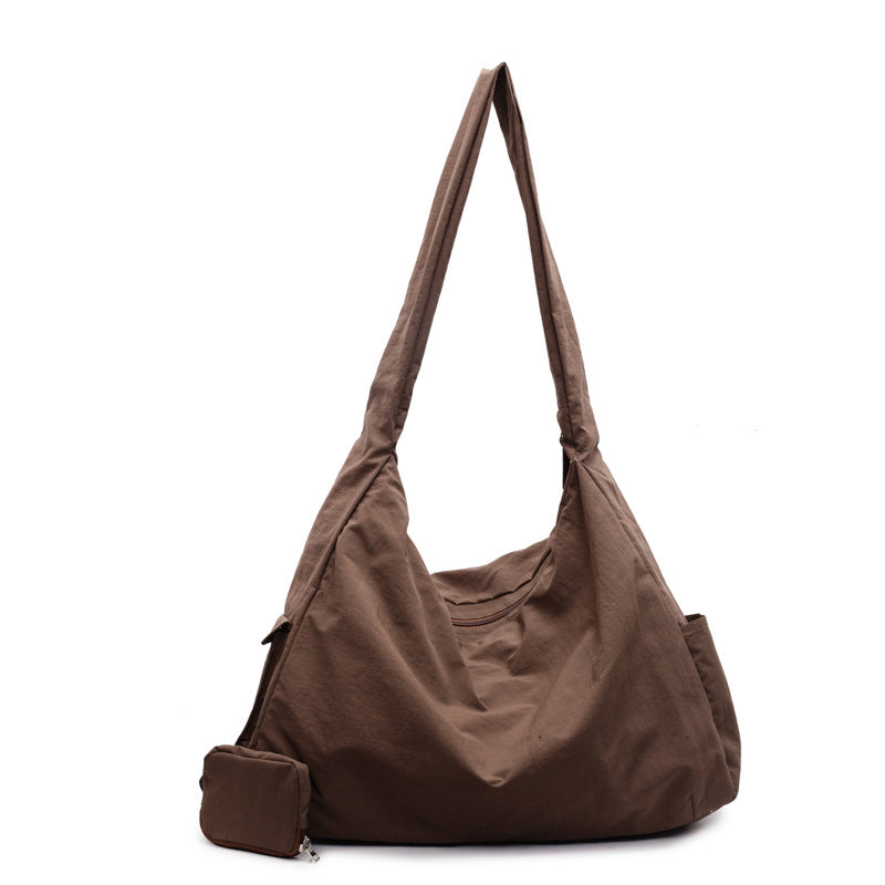 Damen Umhängetasche | Große Umhängetasche mit Außentasche | Lässig & Modisch | Hobo Tasche