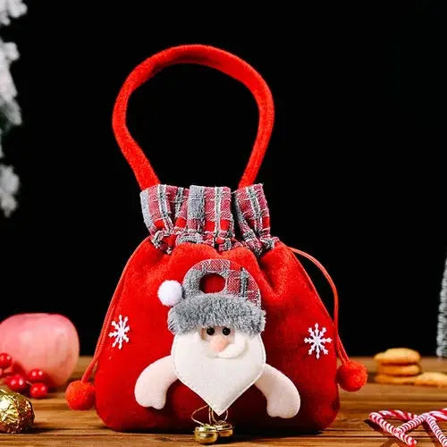 Weihnachten Geschenkbeutel | Stoffbeutel mit Kordelzug | Verschiedene Designs | Wiederverwendbar