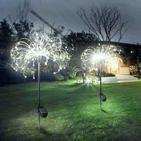 Solar Feuerwerk Lichterkette | 90 LEDs | IP65 wasserdicht | Warmweiß & Bunt | Garten & Terrasse