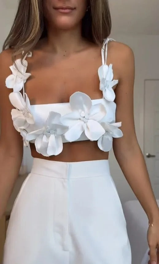 Damen Floral Top | Schmeichelhafte Passform | Leichte, Atmungsaktive Stoffqualität