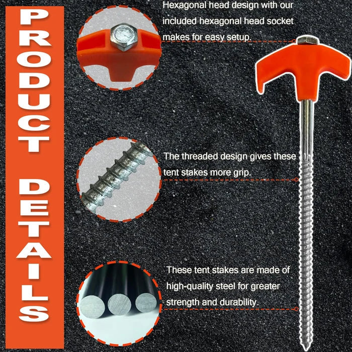 ZeltHalt™ Robuster Outdoor-Anker