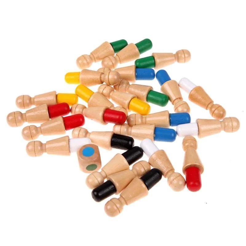 Holz Memory Schach | Montessori Farbspiel | Lernspielzeug für Kinder